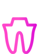 Icon of tooth with clean bubbles on it